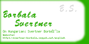 borbala svertner business card